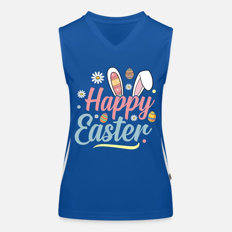 Happy Easter Women's Functional Contrast Tank Top