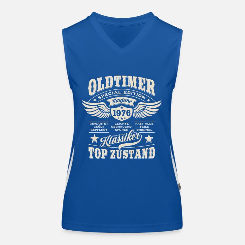 Oldtimer Baujahr 1976 - Geburtstag - Geschenk Funktionelles Kontrast-Tank Top für Frauen