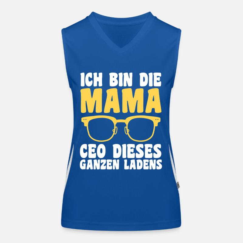 Mutter Team Mama Funktionelles Kontrast-Tank Top für Frauen