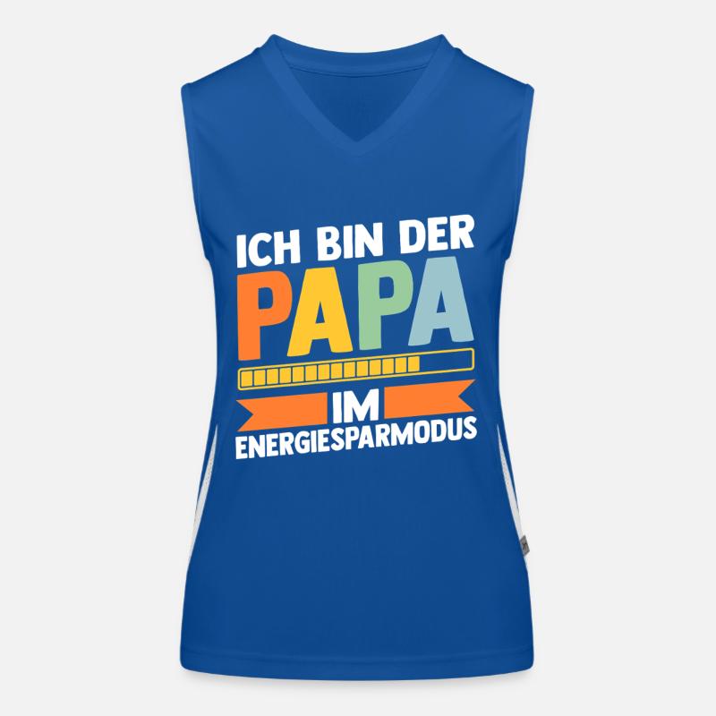 Vater Team Papa Funktionelles Kontrast-Tank Top für Frauen