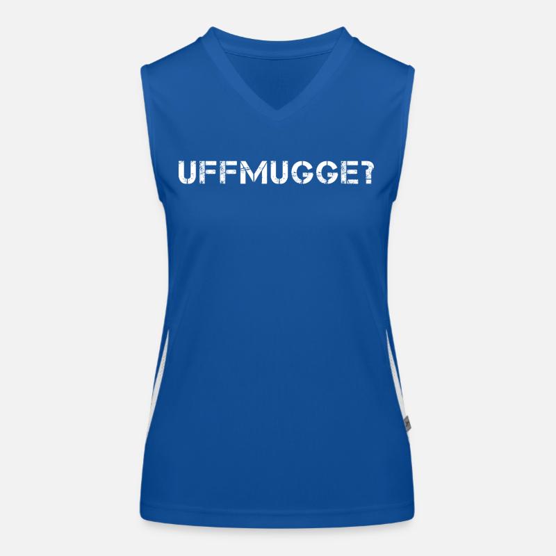 UFFMUGGE Dire hessois Drôle de Hesse Débardeur respirant contrasté Femme