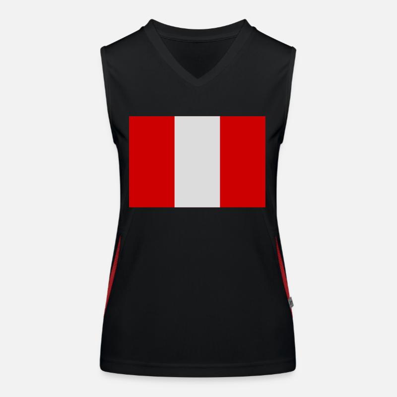 Peru Funktionelles Kontrast-Tank Top für Frauen