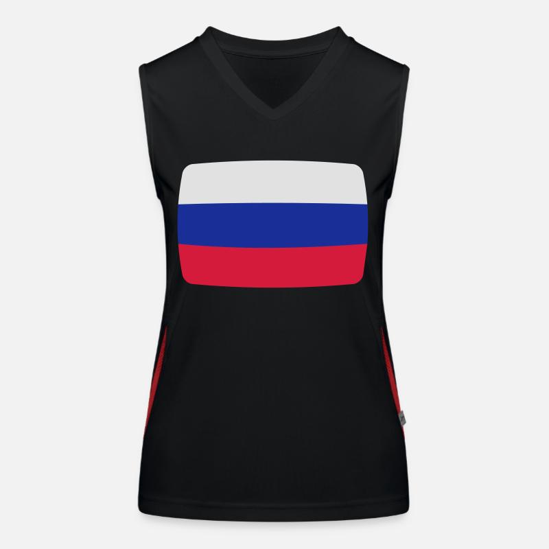 Russian flag Russian flag Russian Россия Women's Functional Contrast Tank Top
