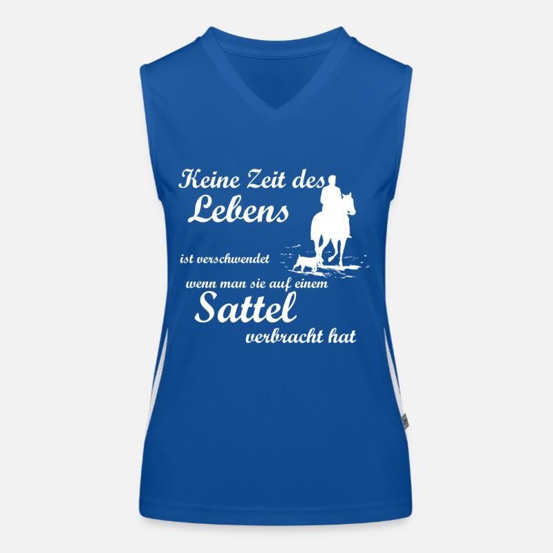 Pferd Funktionelles Kontrast-Tank Top für Frauen