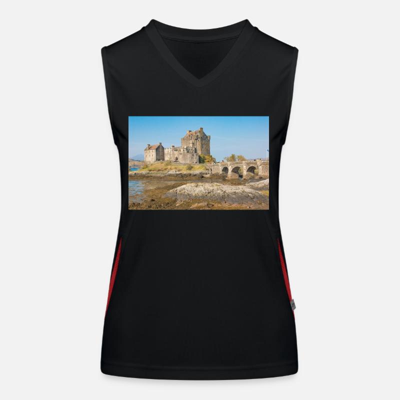 Eilean Donan Castle, île de Skye Highland Débardeur respirant contrasté Femme