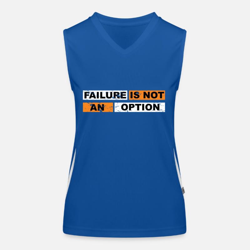Failure is not an Option Mindset Motivation Funktionelles Kontrast-Tank Top für Frauen