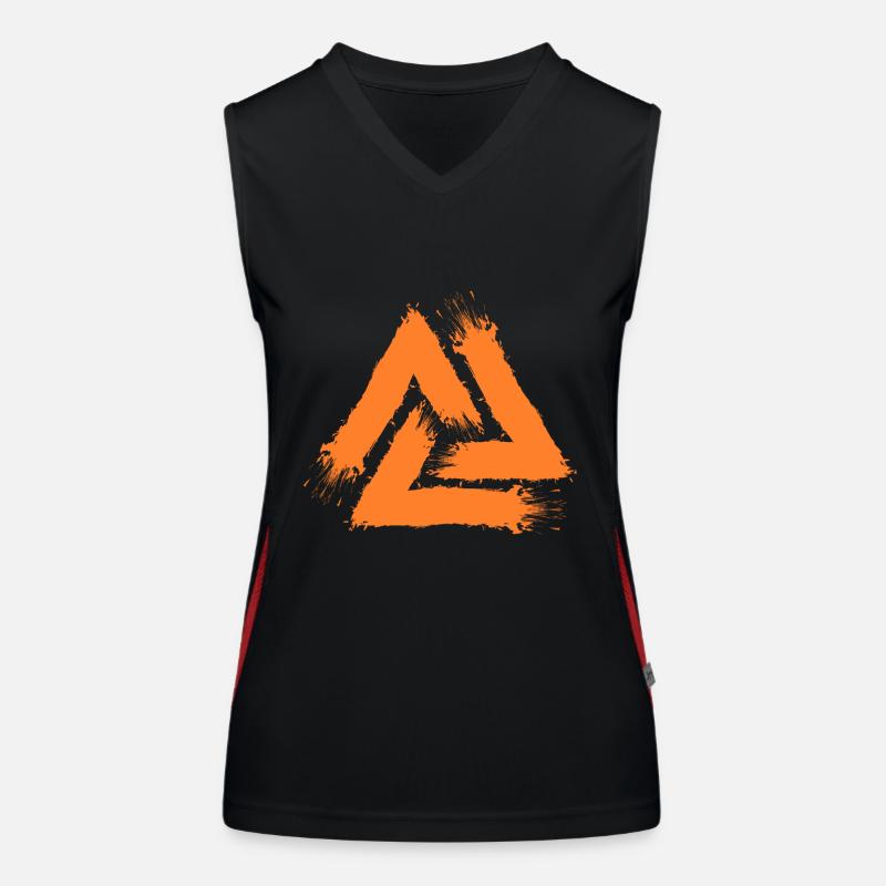 Symbole Valknut Débardeur respirant contrasté Femme