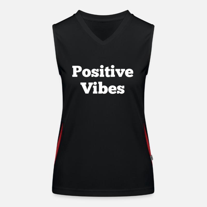 Positive vibes Women's Functional Contrast Tank Top
