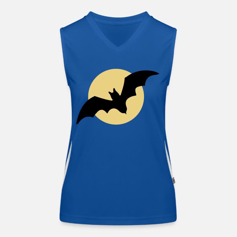 Flying bat moon Women's Functional Contrast Tank Top