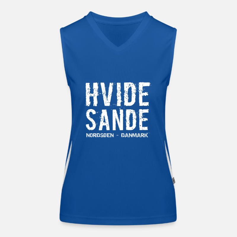 Hvide Sande, Jutland occidental, Danemark, Mer du Nord Débardeur respirant contrasté Femme