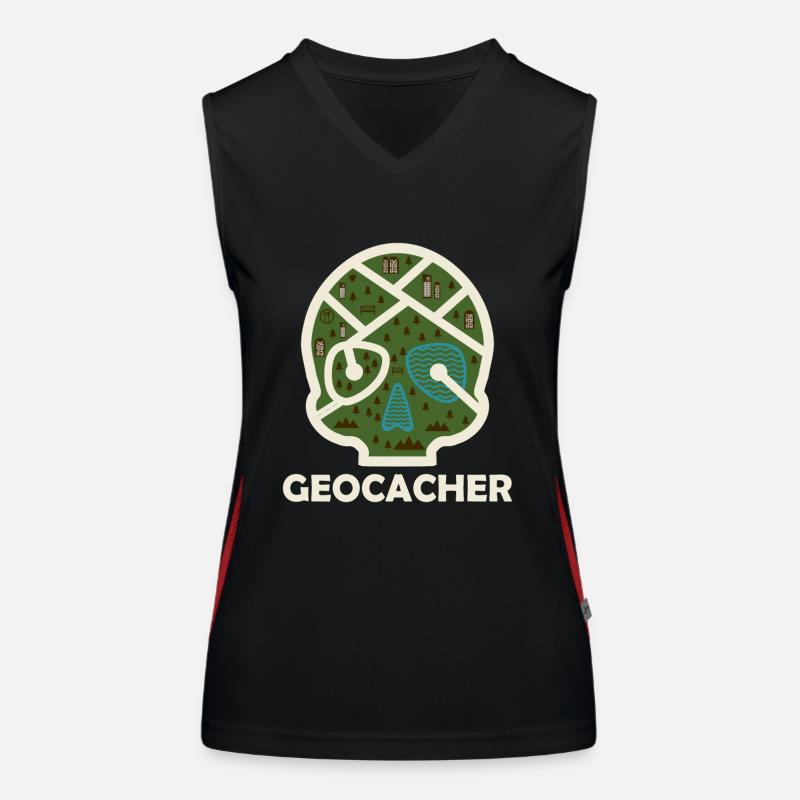 Geocacher Geocaching Women's Functional Contrast Tank Top