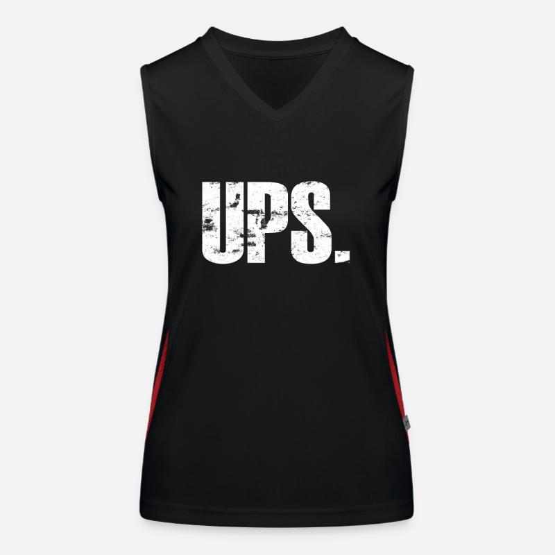 Oops clumsy bad luck saying sayings Women's Functional Contrast Tank Top