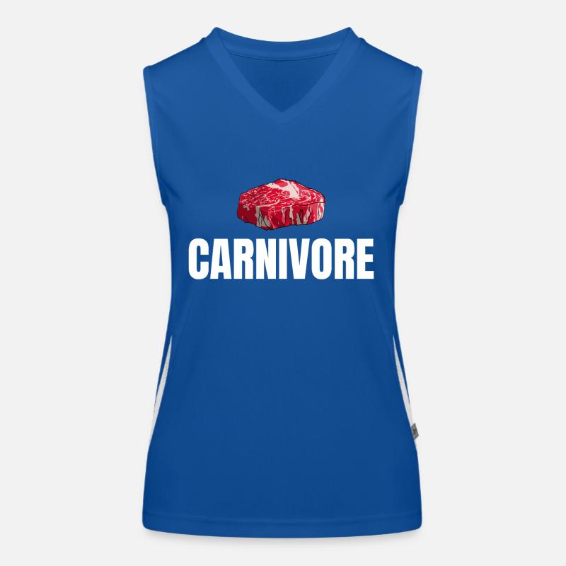 Carnivore Meat BBQ Lover Women's Functional Contrast Tank Top