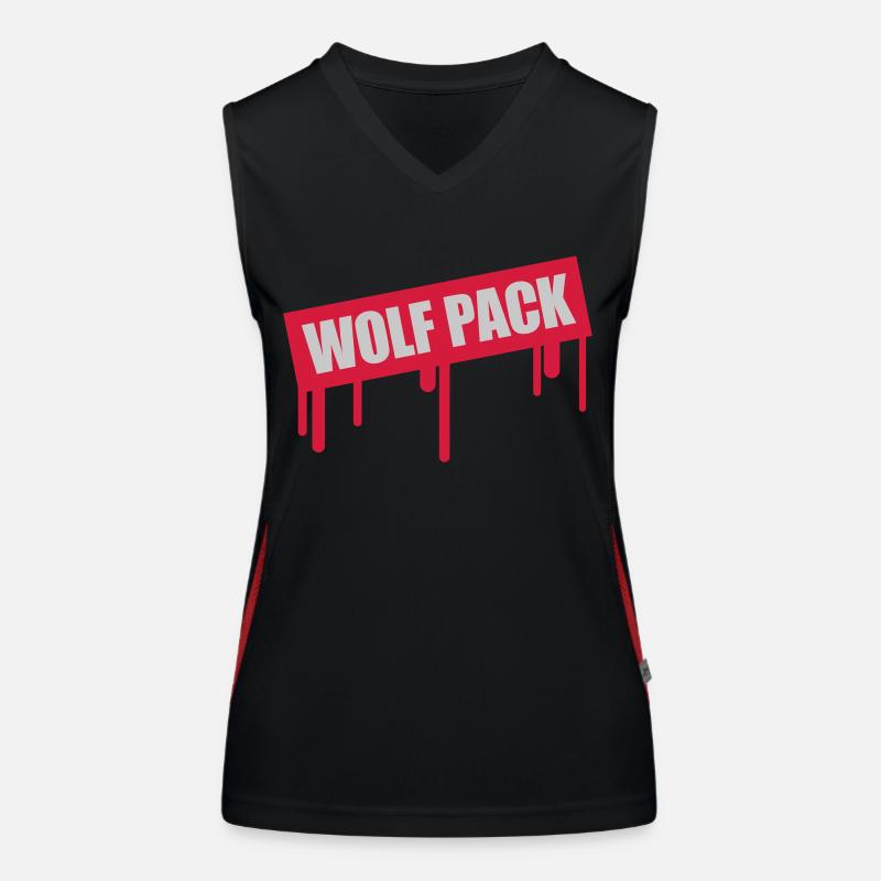 Timbre Wolf Pack Débardeur respirant contrasté Femme