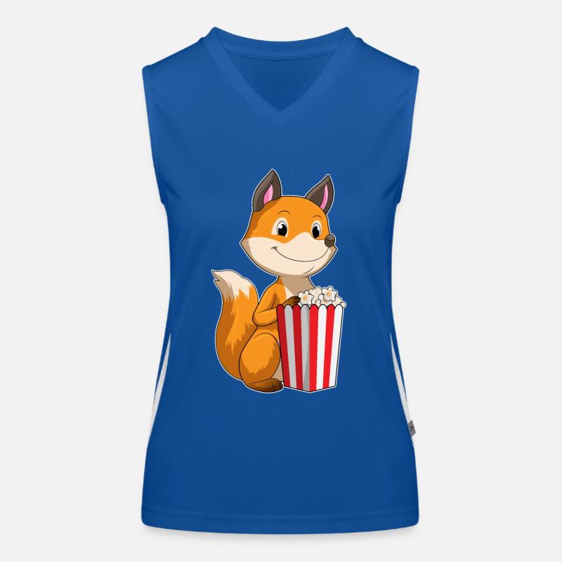 Renard au pop-corn Débardeur respirant contrasté Femme