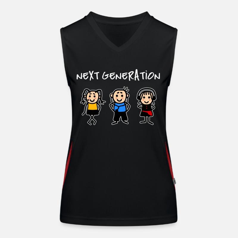 Next Generation Kids Internet Online Women's Functional Contrast Tank Top