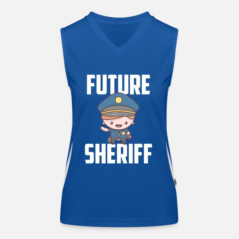 Futur shérif avec Junior Sheriffstern Débardeur respirant contrasté Femme