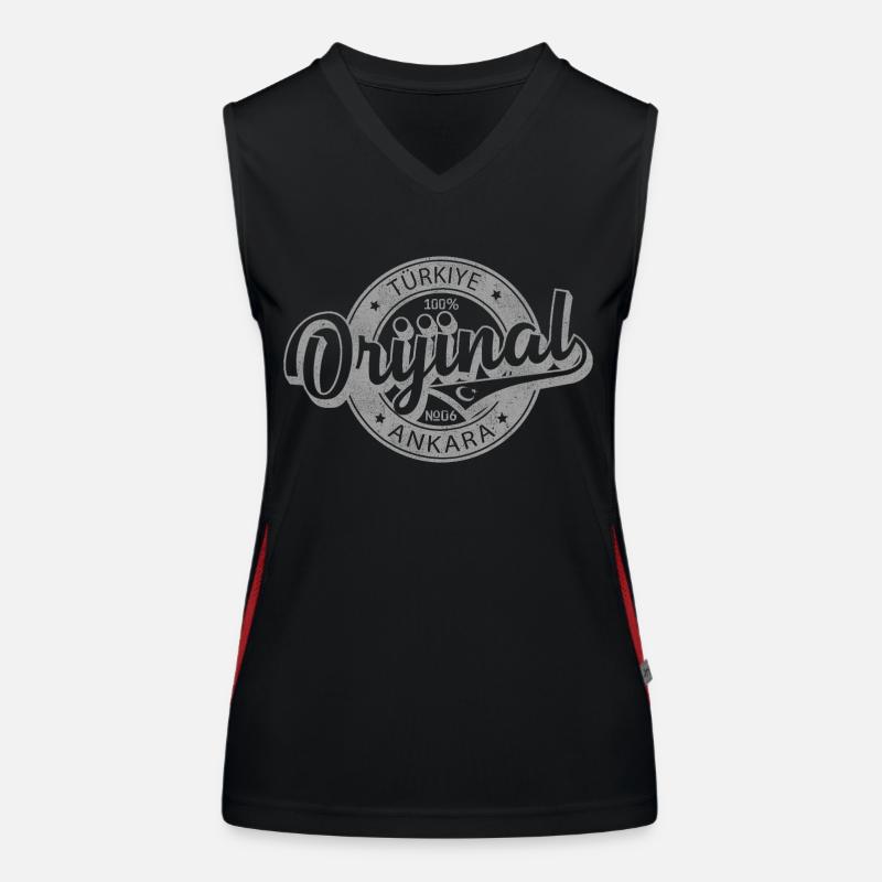 Ankara Funktionelles Kontrast-Tank Top für Frauen