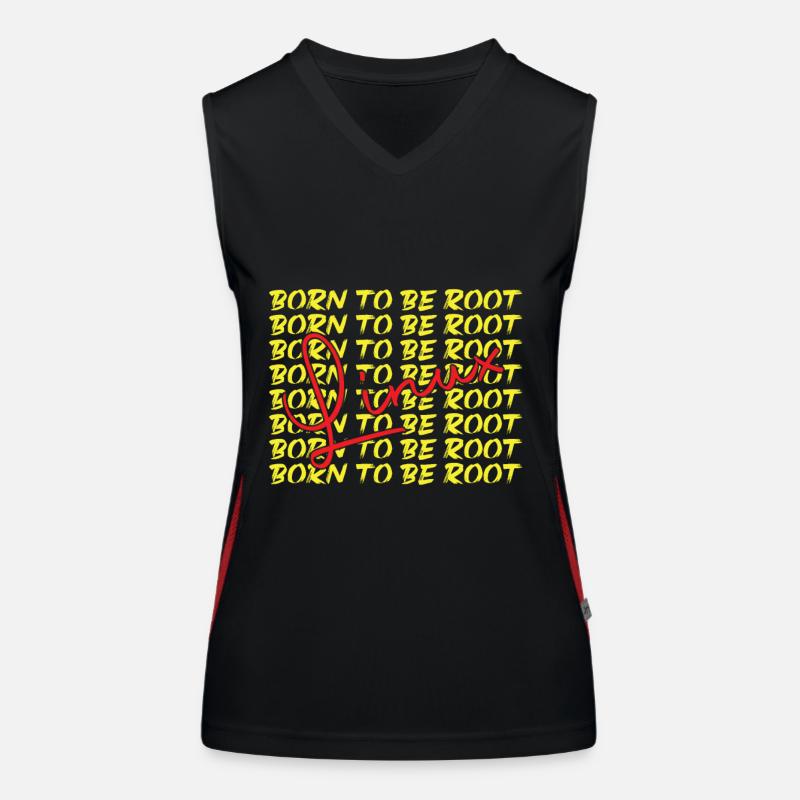 Born to be root Linux Nerd and Geek Women's Functional Contrast Tank Top