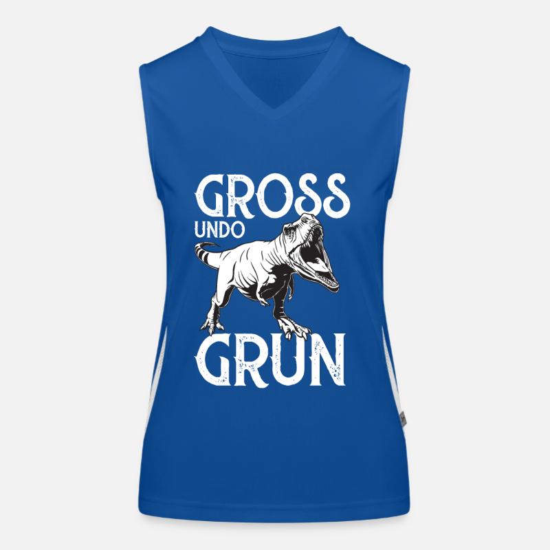 Dinosaur Cretaceous Period Women's Functional Contrast Tank Top