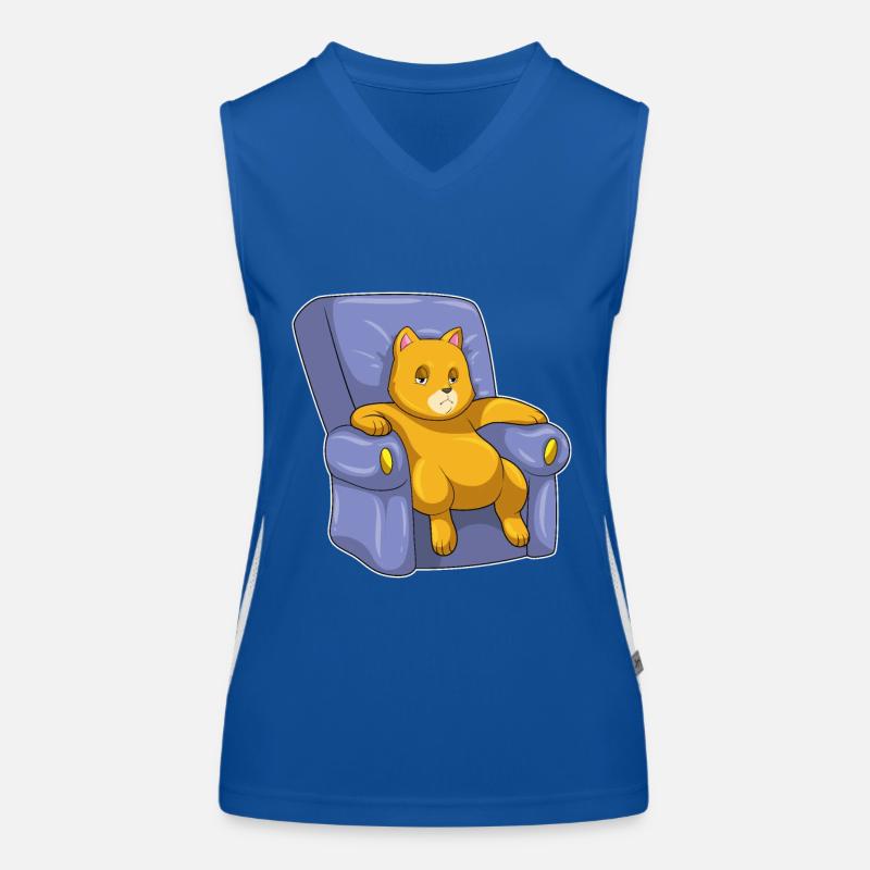 Chat avec canapé Débardeur respirant contrasté Femme