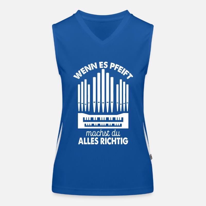 Orgel pfeift Kirche Orgeln Orgelmusik Funktionelles Kontrast-Tank Top für Frauen