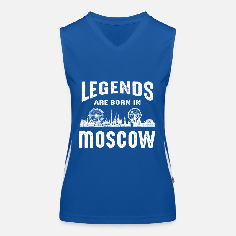 Moscou Légendes Russie Skyline Débardeur respirant contrasté Femme