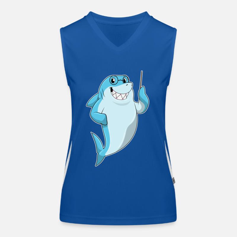 Hai as a teacher with pointer Women's Functional Contrast Tank Top