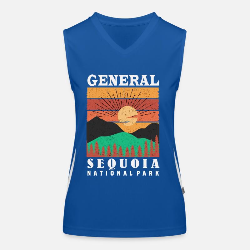Sequoia National Park Sequoias General Nevada So Women's Functional Contrast Tank Top