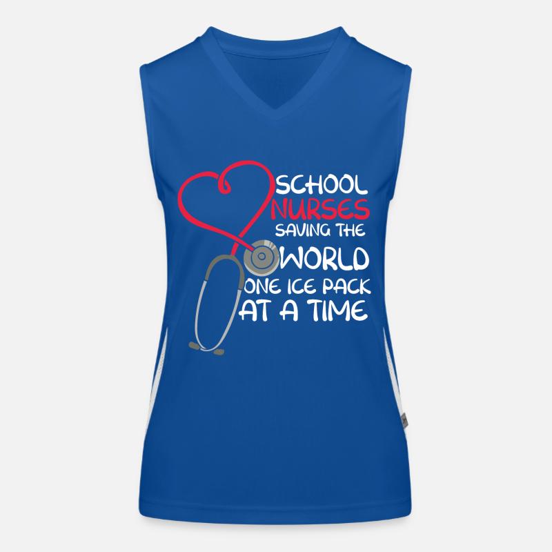 School Nurse Gift Women's Functional Contrast Tank Top