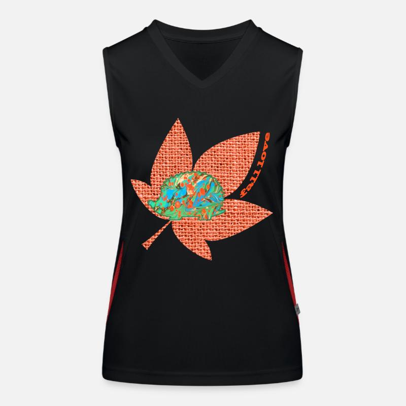 herbst 60 igel e 4 Funktionelles Kontrast-Tank Top für Frauen