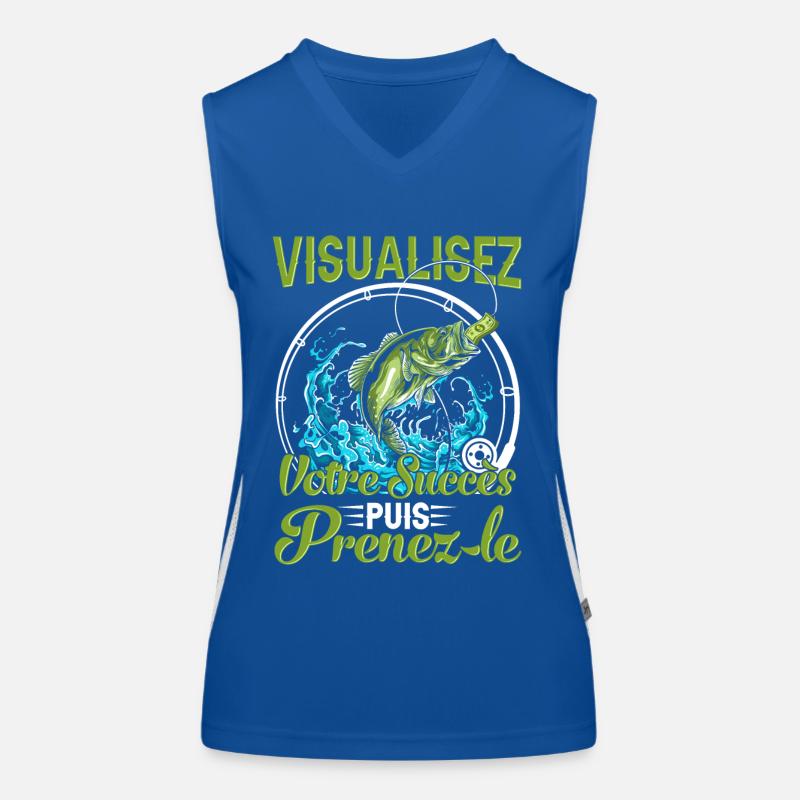 Visualisez votre succès puis prenez le - Poisson Débardeur respirant contrasté Femme