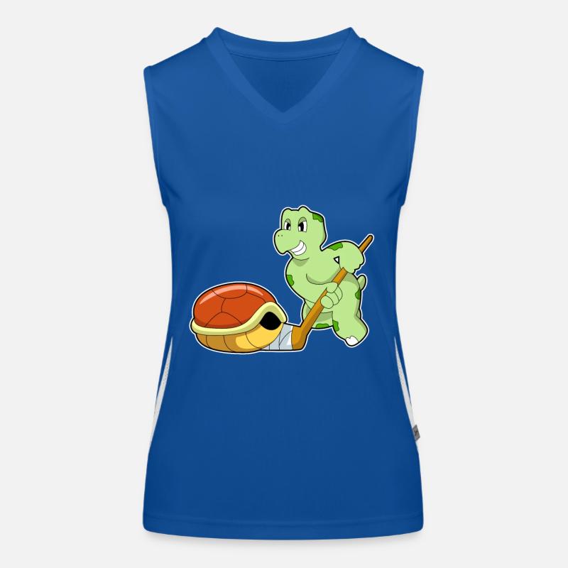 Bâtons de hockey sur glace Turtle Débardeur respirant contrasté Femme