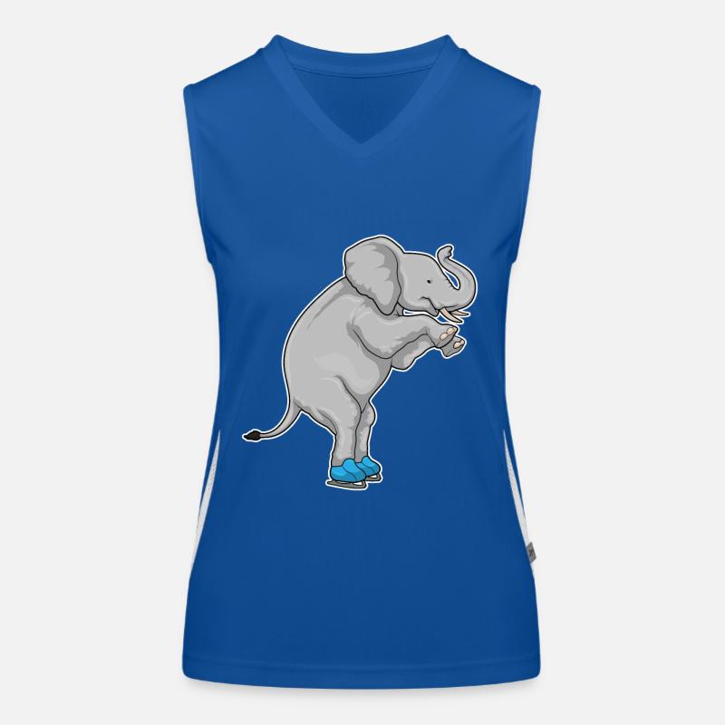 Patins à glace éléphants Débardeur respirant contrasté Femme
