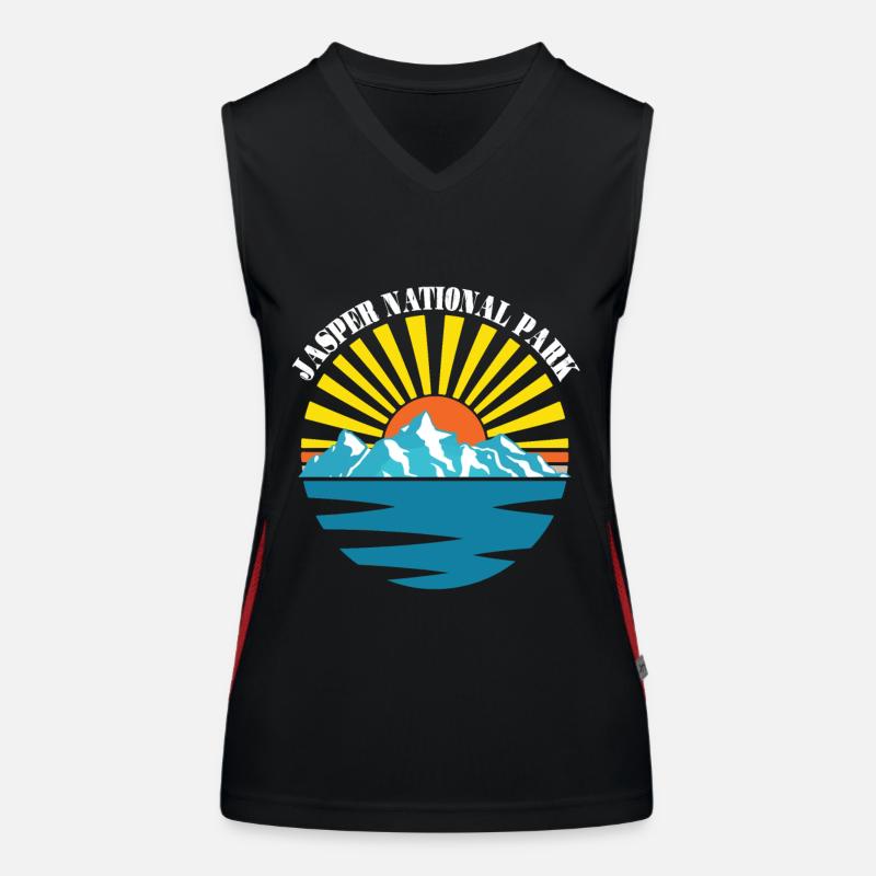 Jasper Alberta National Park Canada Icefields Wasse Women's Functional Contrast Tank Top