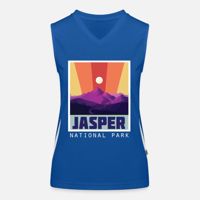 Jasper Icefields Parkway National Park Canada Alber Women's Functional Contrast Tank Top