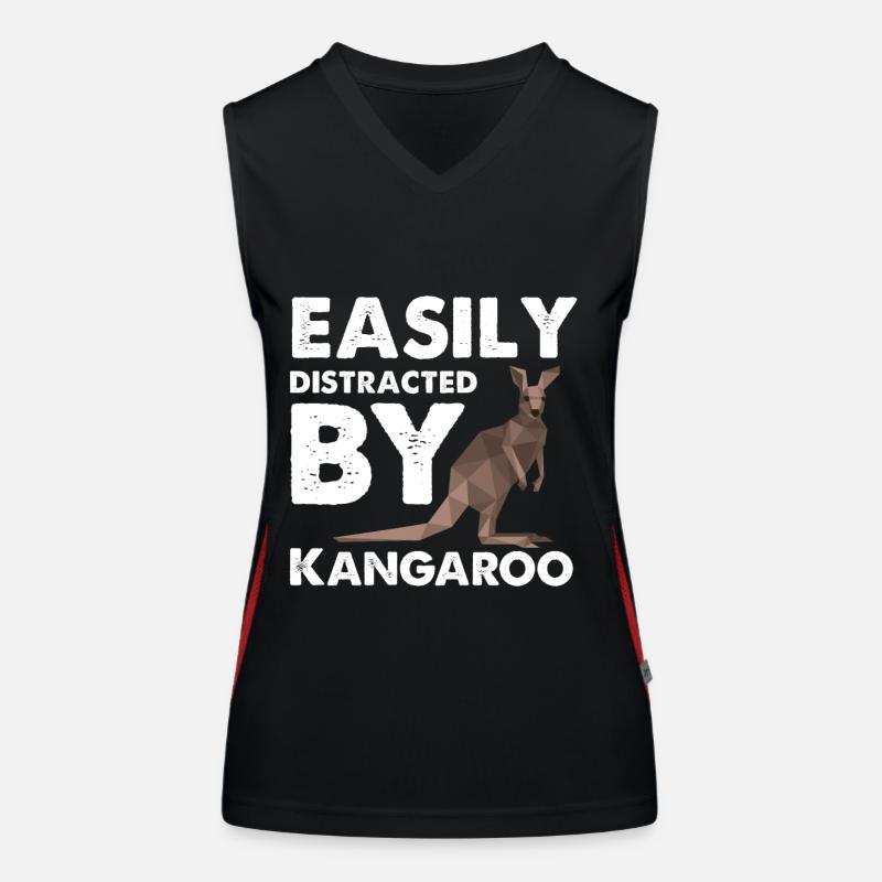 Distrait par Kangaroo Outback Australia Bag Débardeur respirant contrasté Femme