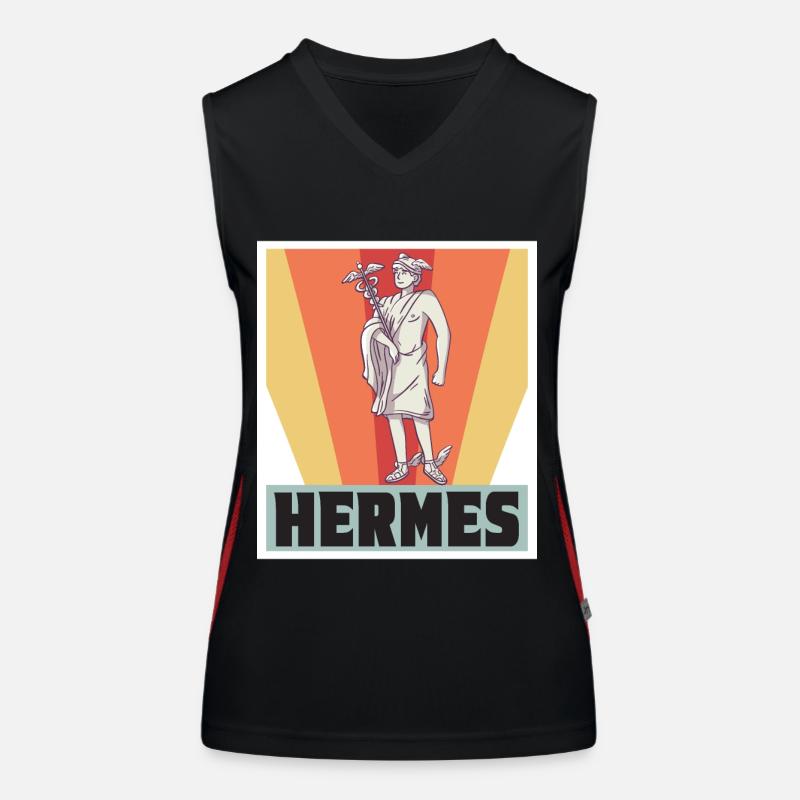 Hermes Greece God Greek mythology Women's Functional Contrast Tank Top