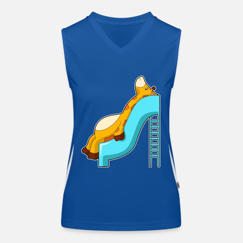 Giraffe Slide Women's Functional Contrast Tank Top