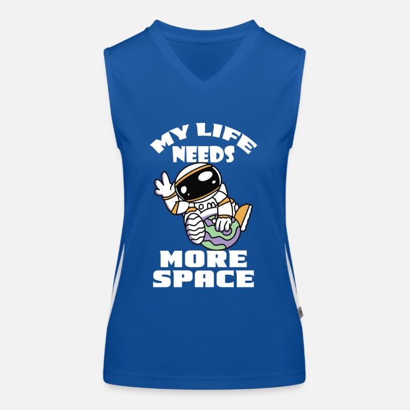 Plus Astronaute de l’espace Drôle d’univers Cosmonaute Débardeur respirant contrasté Femme