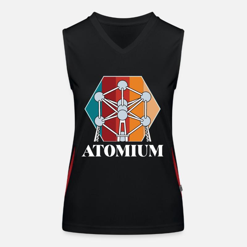 Atomium Atomic nucleus Bruxelles Science for Ph Débardeur respirant contrasté Femme