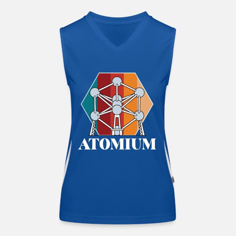 Atomium Atomic nucleus Brussels Science for Ph Women's Functional Contrast Tank Top