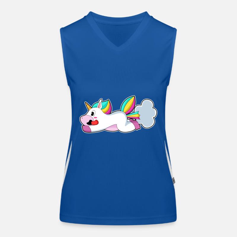 Lustiges Einhorn Funktionelles Kontrast-Tank Top für Frauen