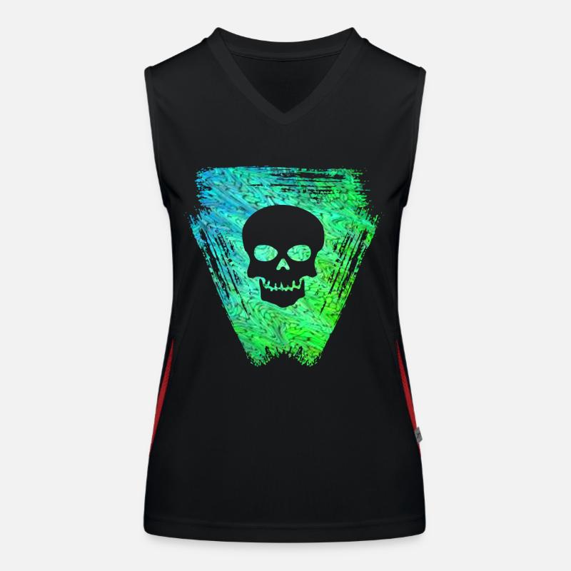 schädel 2 e 5 Funktionelles Kontrast-Tank Top für Frauen