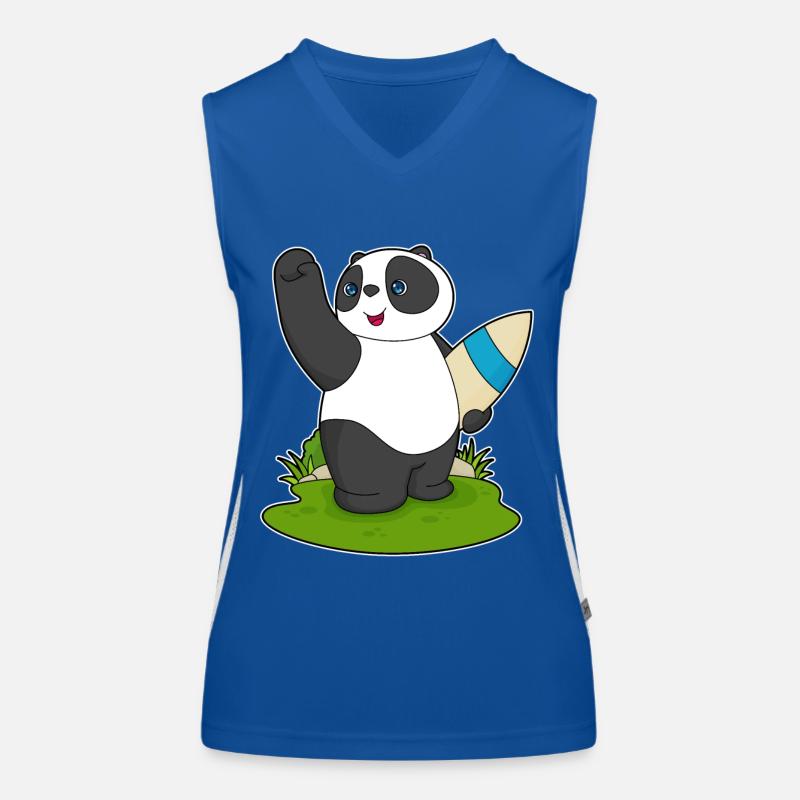Panda Surfer Planche de surf Débardeur respirant contrasté Femme