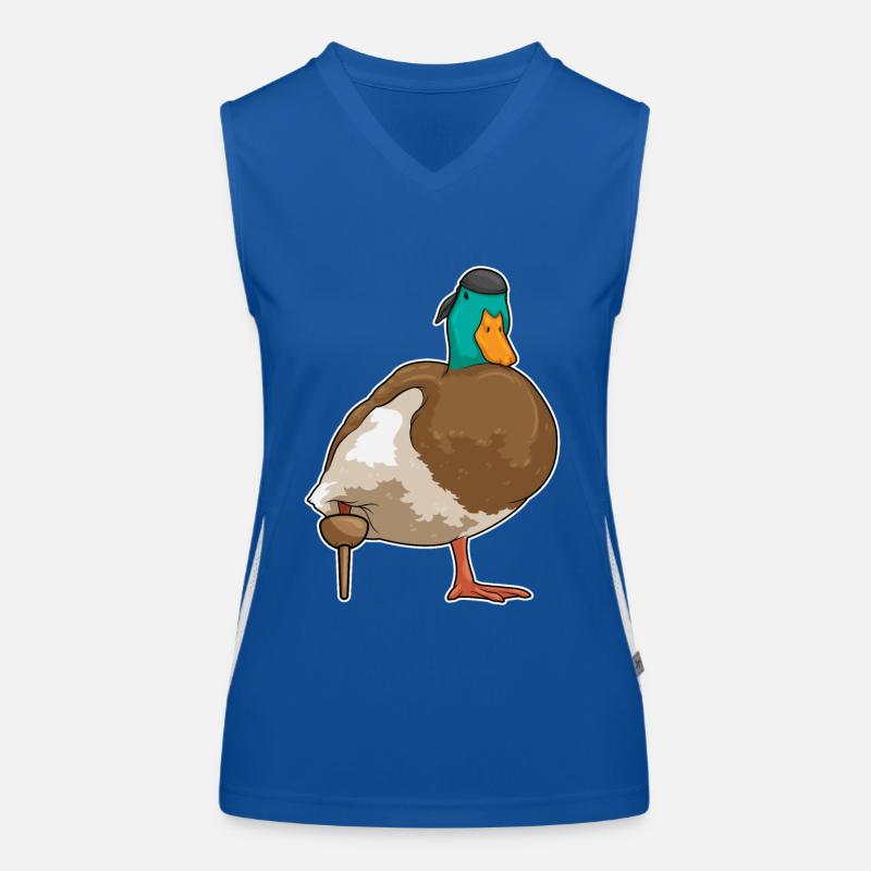 Canard Pirate Jambe de bois Débardeur respirant contrasté Femme