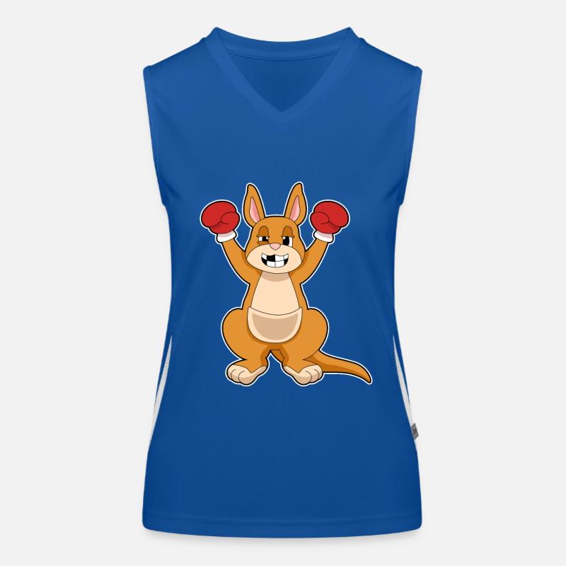 Känguru Boxer Boxhandschuhe Funktionelles Kontrast-Tank Top für Frauen