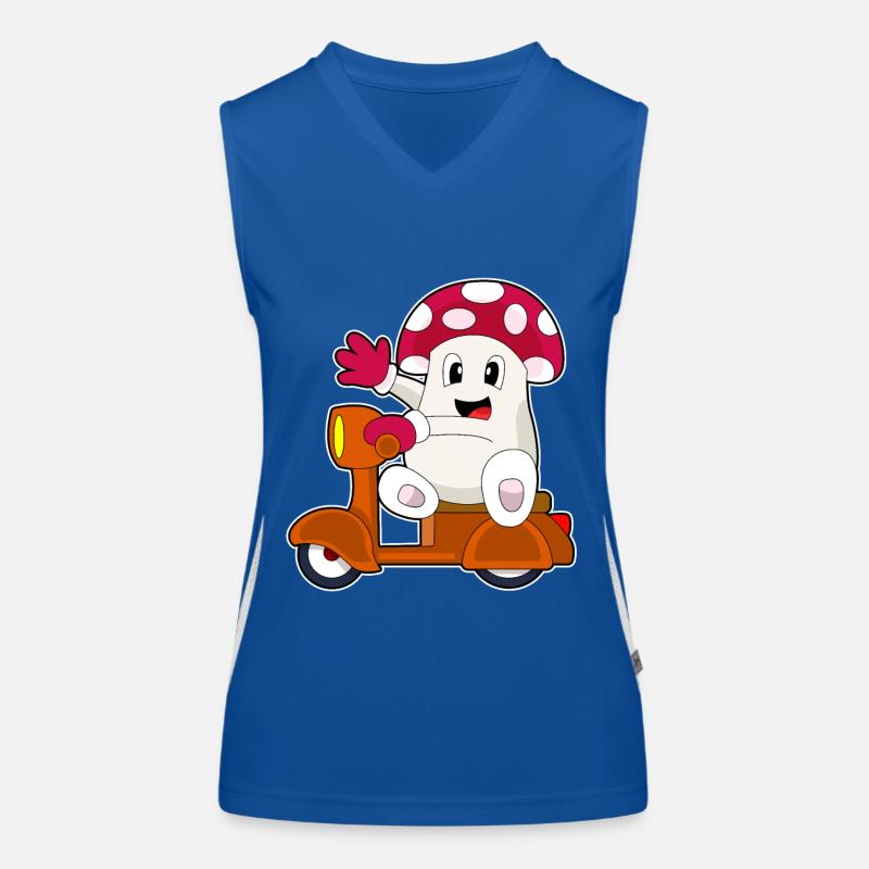 Pilz Motorroller Funktionelles Kontrast-Tank Top für Frauen