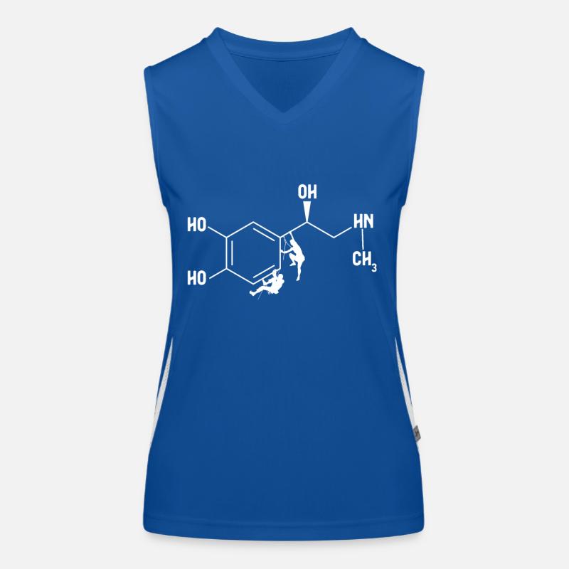 Rock Climbing Adrenalin Formula Mountain Climber Funktionelles Kontrast-Tank Top für Frauen
