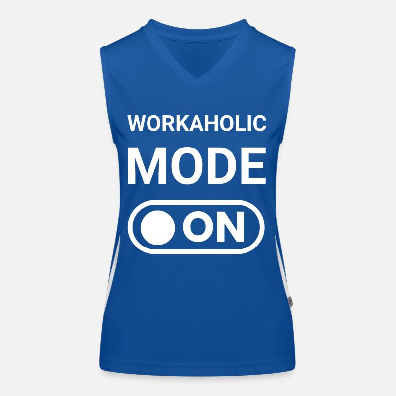 Workaholic Mode ON Women's Functional Contrast Tank Top